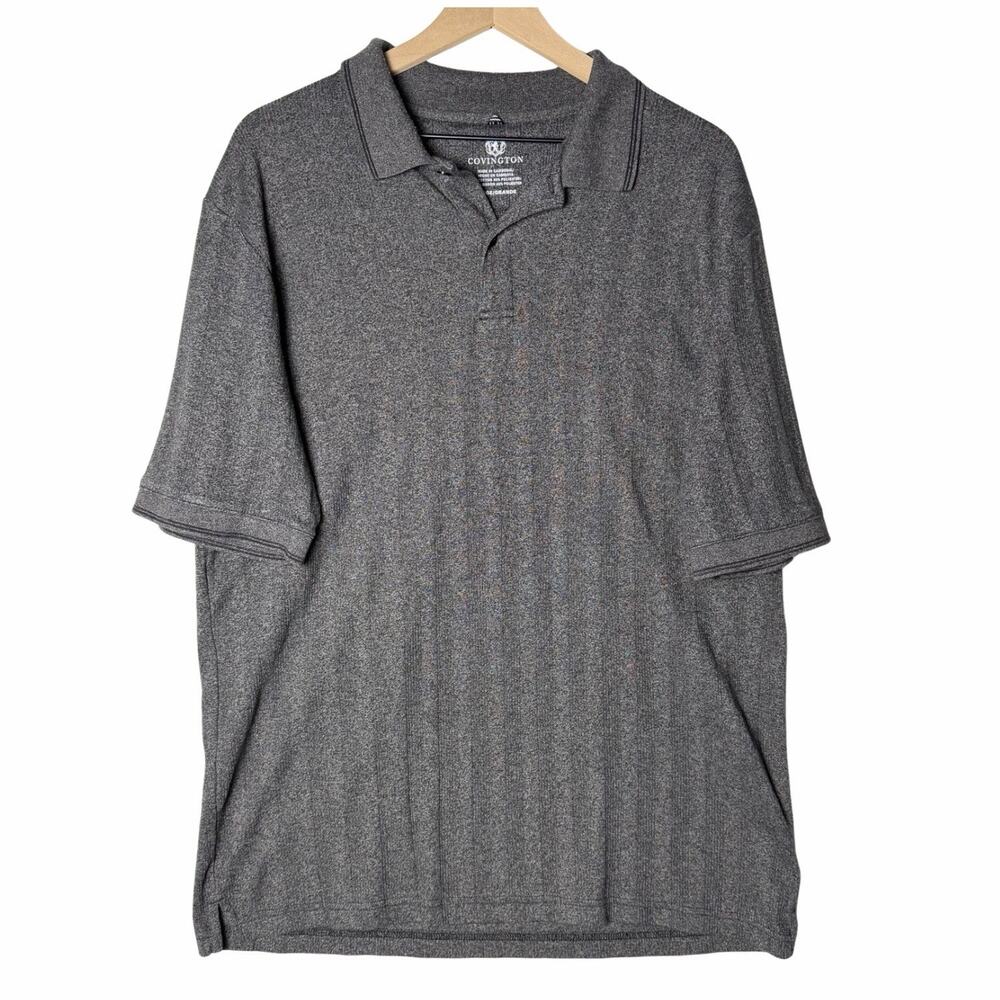 Covington Knit Cotton Blend Polo Shirt Gray Men's size XL
